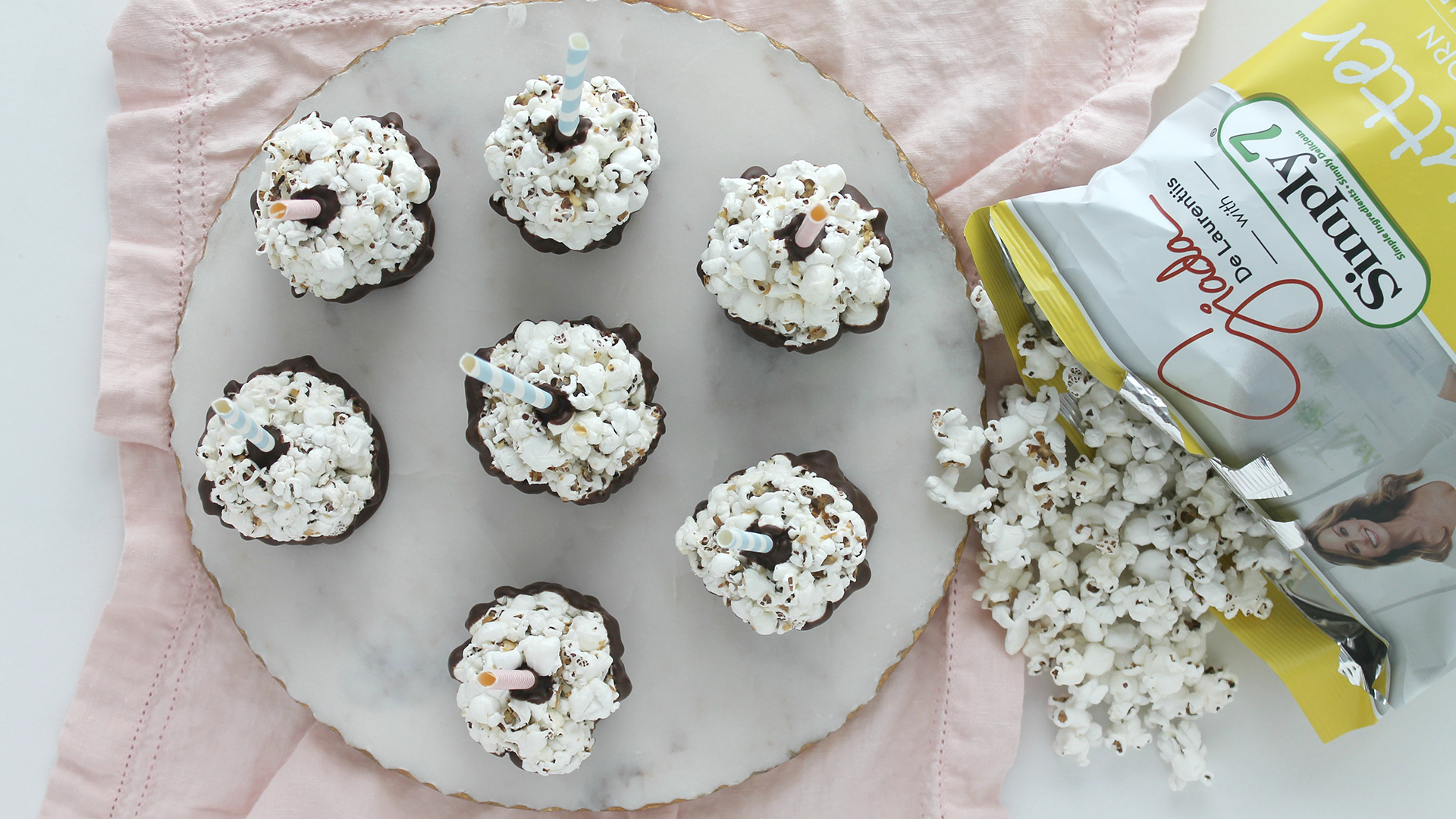 Dark Chocolate Dipped Popcorn Balls - Simply 7 SnacksSimply 7 Snacks