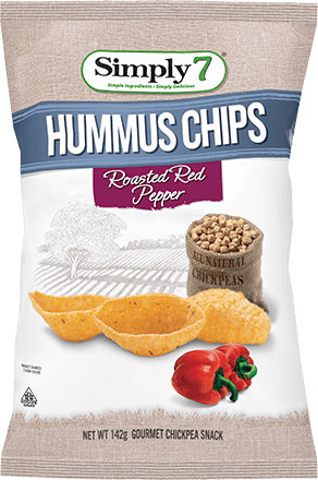 Roasted Red Pepper Hummus Chips