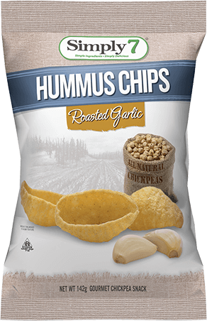 Roasted Garlic Hummus Chips